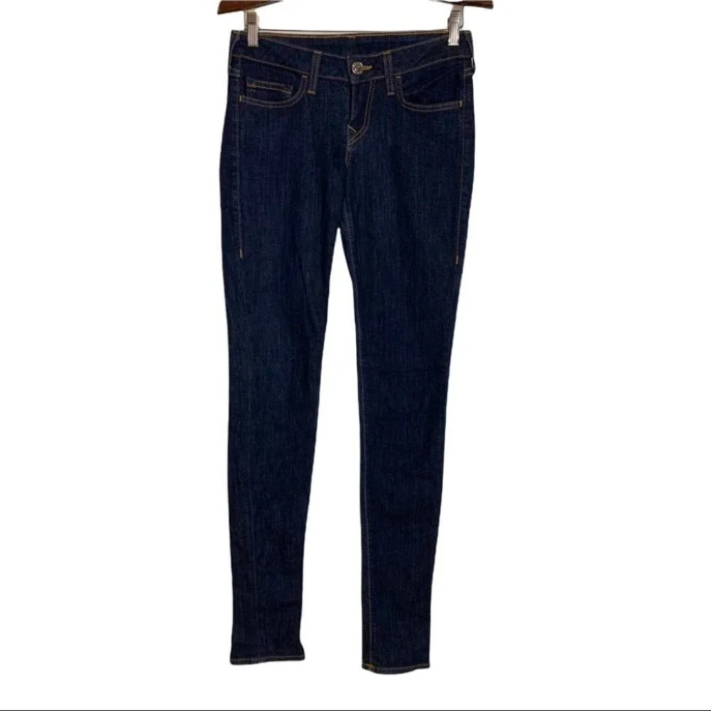 True Religion Shannon Jeans Size 28 CUT#605836 Style#WB5K91125 Dark  Wash